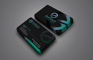 Business Card Design by Creative Moon Design for Emerald uniforms | Design: #30211119