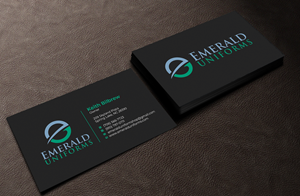 Business Card Design by Graphixpointt for Emerald uniforms | Design: #30141921