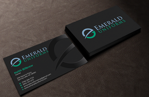 Business Card Design by Graphixpointt for Emerald uniforms | Design: #30141923