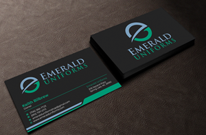 Business Card Design by Graphixpointt for Emerald uniforms | Design: #30141990