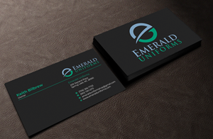 Business Card Design by Graphixpointt for Emerald uniforms | Design: #30141997