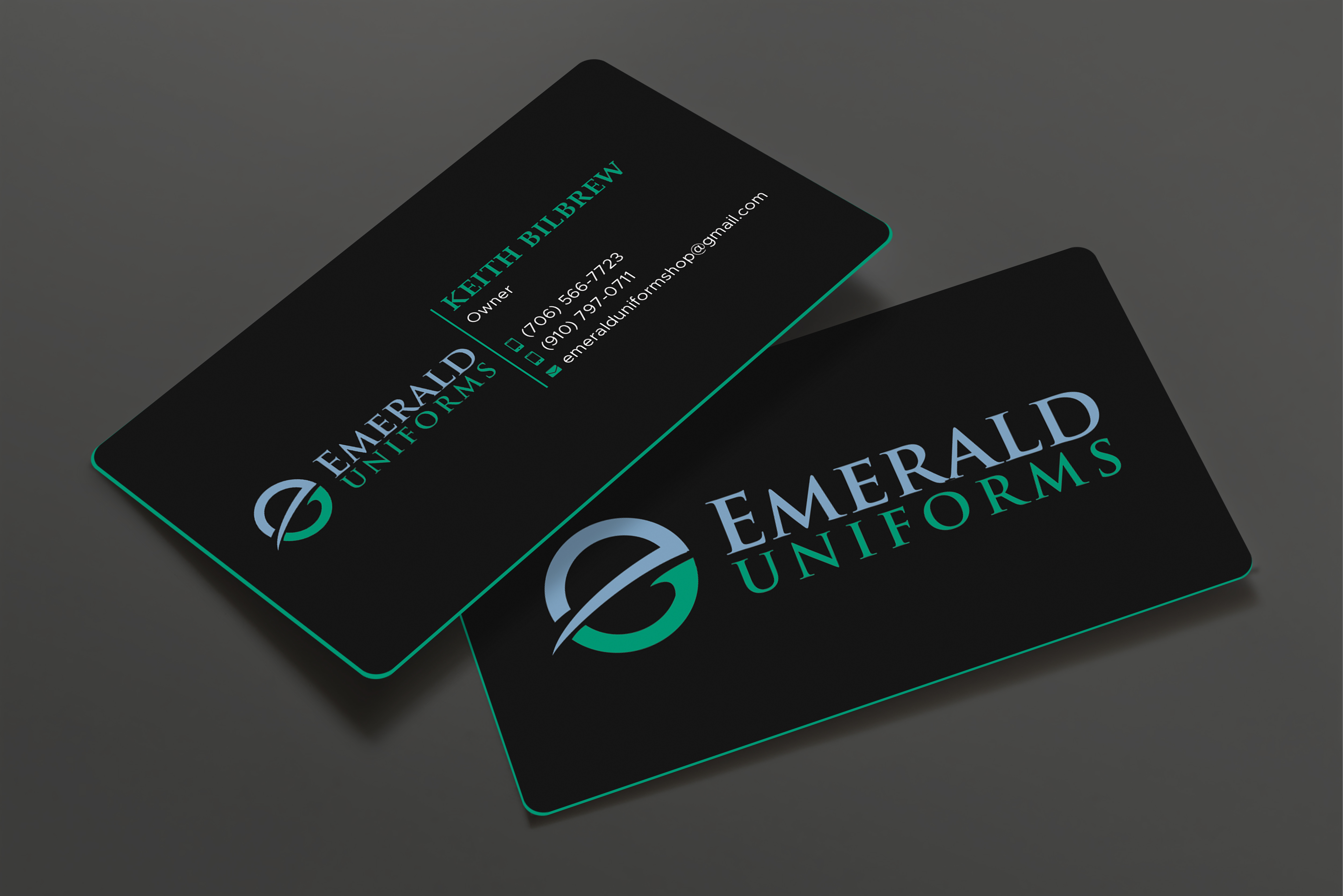 Visitenkarten-Design von Expert Bappy für Emerald uniforms | Design #30138996