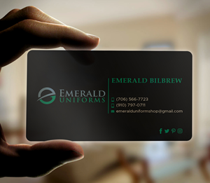 Business Card Design by Expert Bappy for Emerald uniforms | Design: #30139090