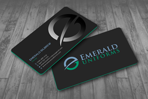 Business Card Design by Sun Moon Graphic Designer for Emerald uniforms | Design: #30141784