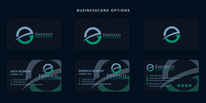 Business Card Design by CreativeGwen™ for Emerald uniforms | Design: #30145661