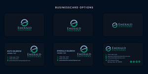 Business Card Design by DSCMedia™ for Emerald uniforms | Design: #30173981