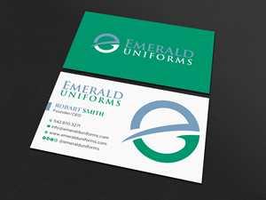 Business Card Design by Uttom 2 for Emerald uniforms | Design: #30143484