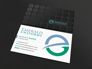 Business Card Design by Uttom 2 for Emerald uniforms | Design: #30143485