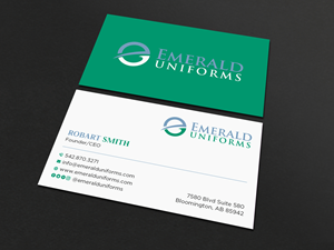 Business Card Design by Uttom 2 for Emerald uniforms | Design: #30143487