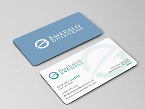 Business Card Design by Uttom 2 for Emerald uniforms | Design: #30143673