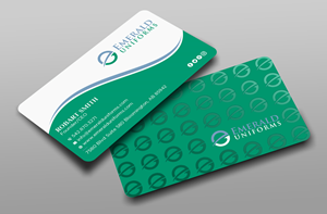 Business Card Design by Uttom 2 for Emerald uniforms | Design: #30143674