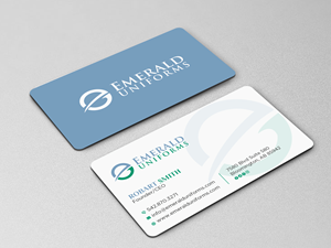 Business Card Design by Uttom 2 for Emerald uniforms | Design: #30143676