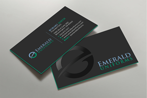 Business Card Design by Uttom 2 for Emerald uniforms | Design: #30173987