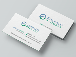 Business Card Design by Uttom 2 for Emerald uniforms | Design: #30174101