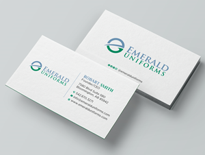 Business Card Design by Uttom 2 for Emerald uniforms | Design: #30174102