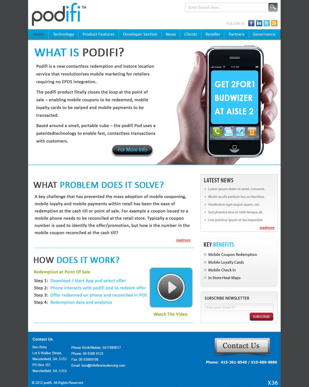 Web Design by pb for this project | Design #756981