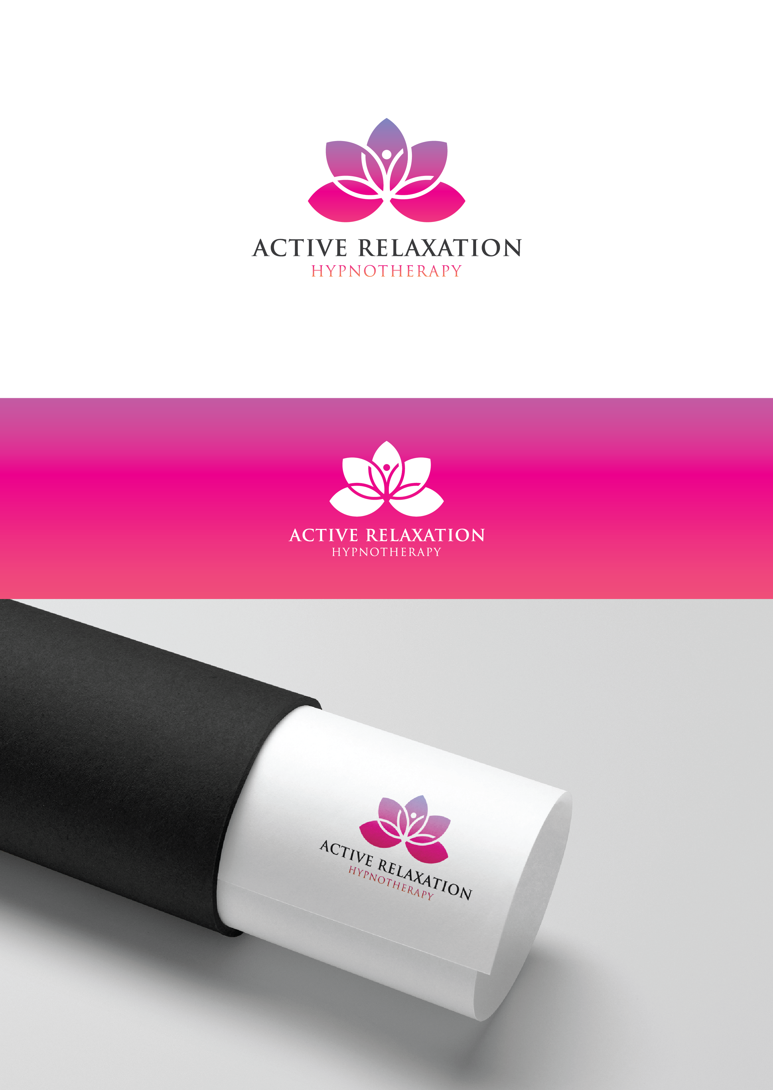 Logo Design by KINETIK™ for Active Relaxation Hypnotherapy LLC | Design #30146261