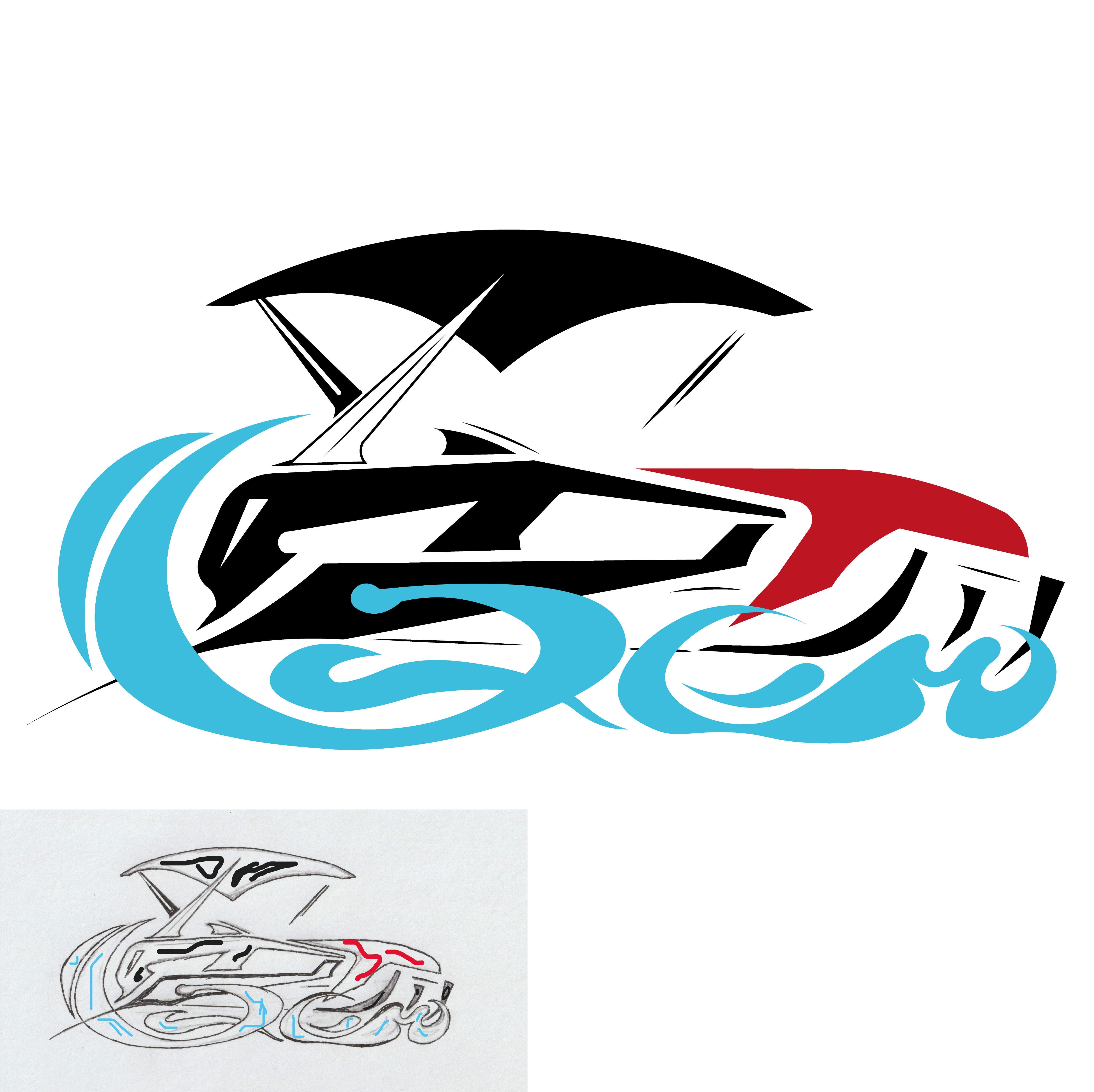 Logo-Design von Eve.A für Sandbarjetboats | Design #30145206