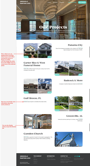 Wordpress Design by Pamela Mannino and Scott Bonas for Greenville Paint Contractors | Design: #30184950