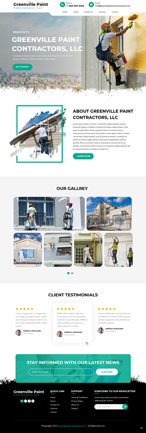 Diseño Wordpress por pb para Greenville Paint Contractors | Diseño: #30171189