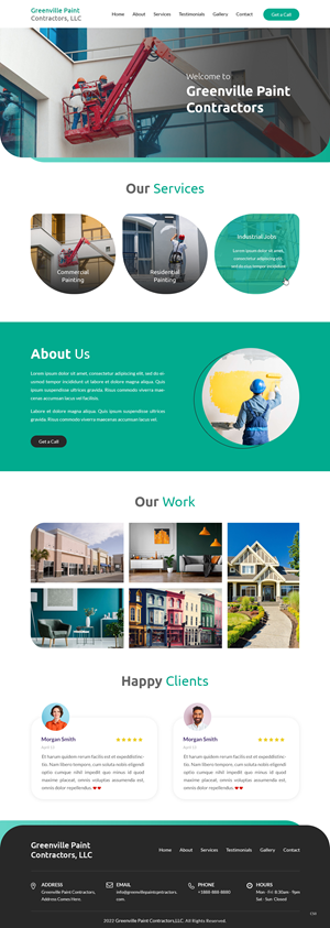 Diseño Wordpress por pb para Greenville Paint Contractors | Diseño: #30171194