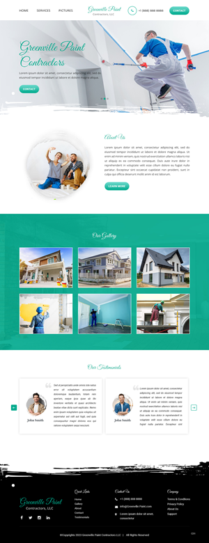 Diseño Wordpress por pb para Greenville Paint Contractors | Diseño: #30171195