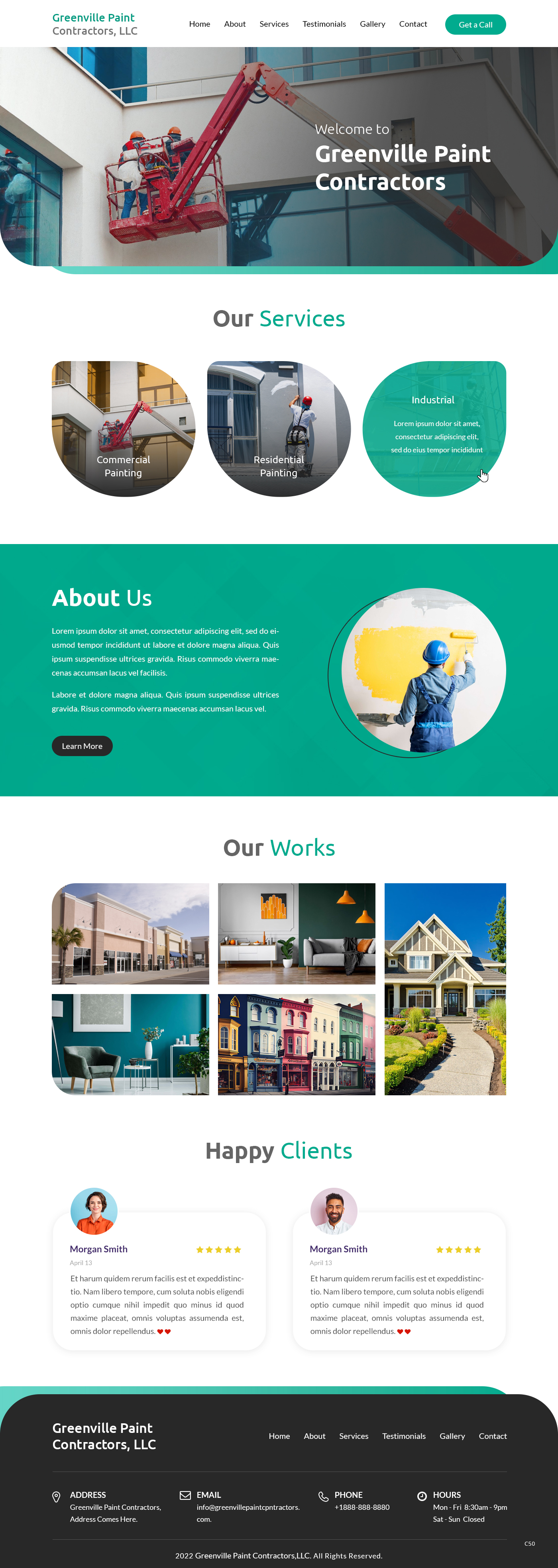 Wordpress Design by pb for Greenville Paint Contractors | Design #30177472
