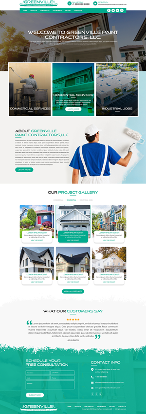 Wordpress Design by Titan Eagle for Greenville Paint Contractors | Design: #30160143