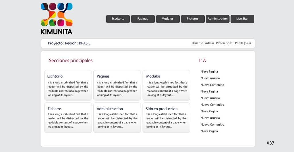 Web Design by pb for Kimunita LLC | Design #750554