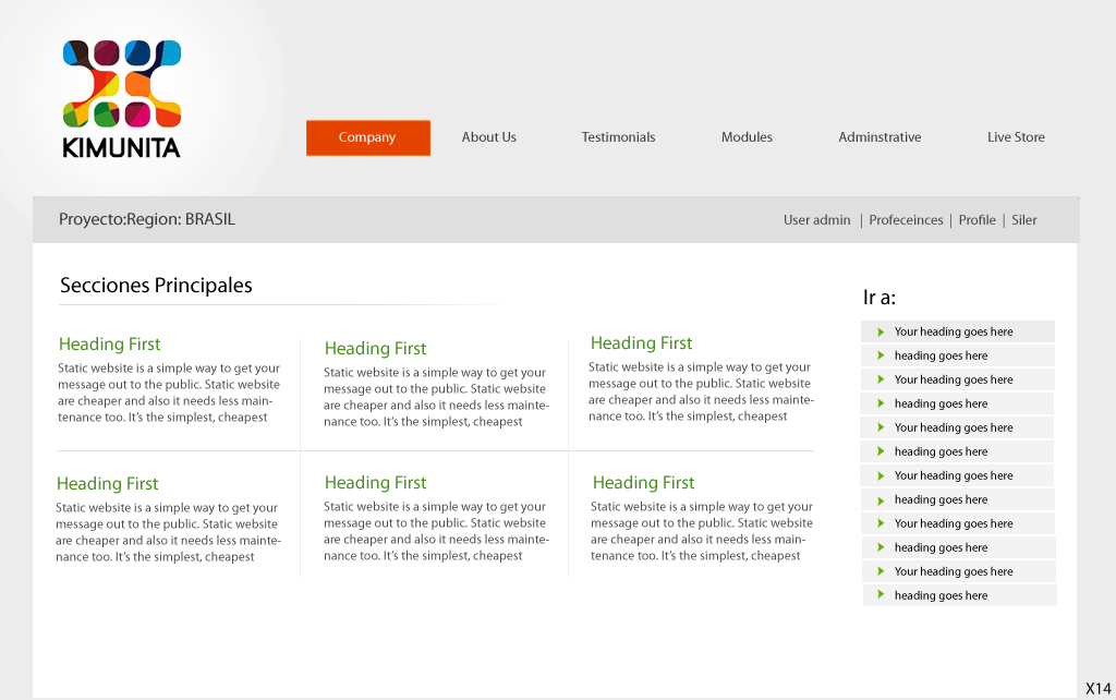 Web Design by pb for Kimunita LLC | Design #751308
