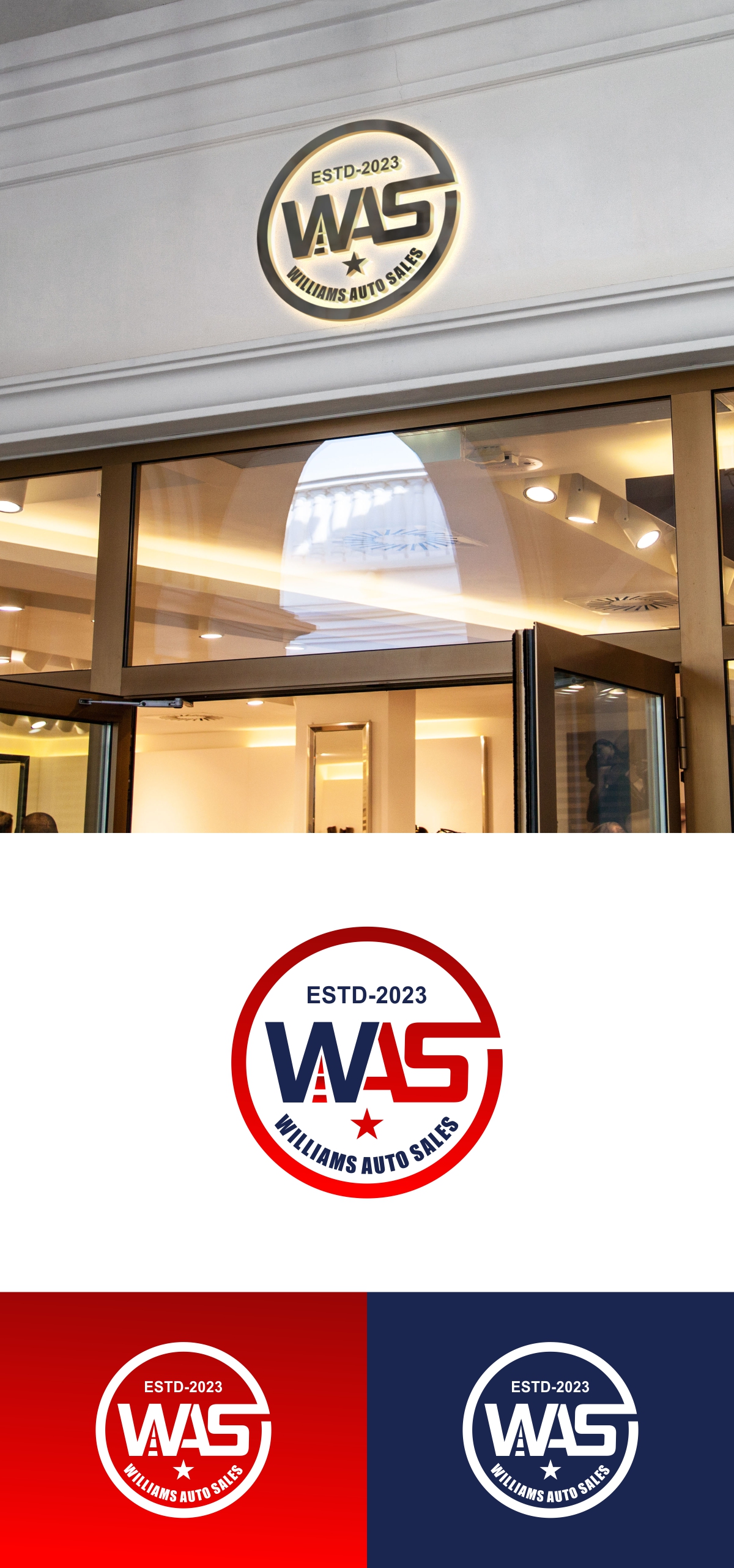 Logo Design by fly  design for Williams auto sales | Design #30158793
