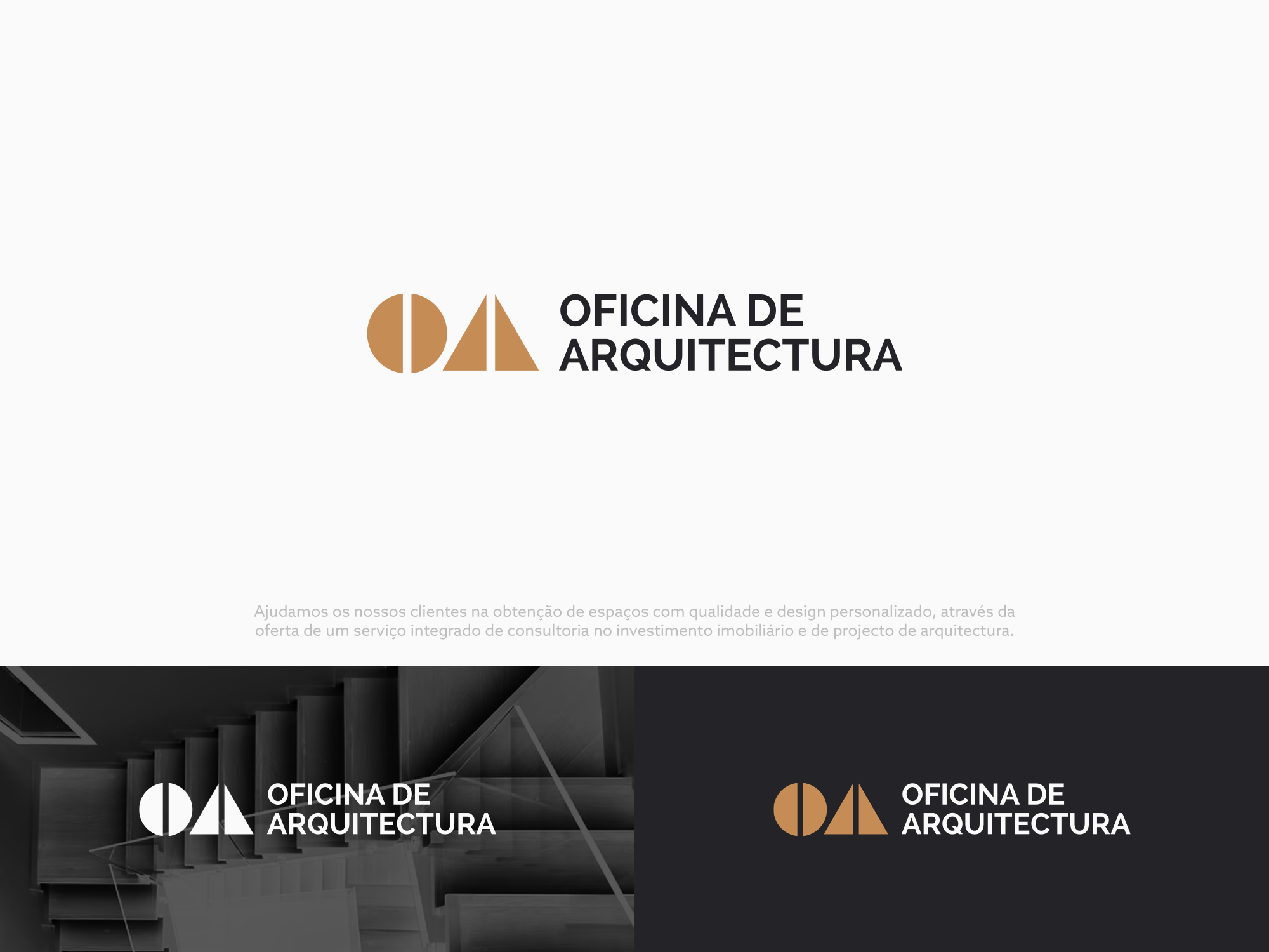 Logo Design by COLOUR CREATIVE for Oficina de Arquitectura - J.G.A.B. Arquitectos Associados, Lda - 517405334 | Design #30193073