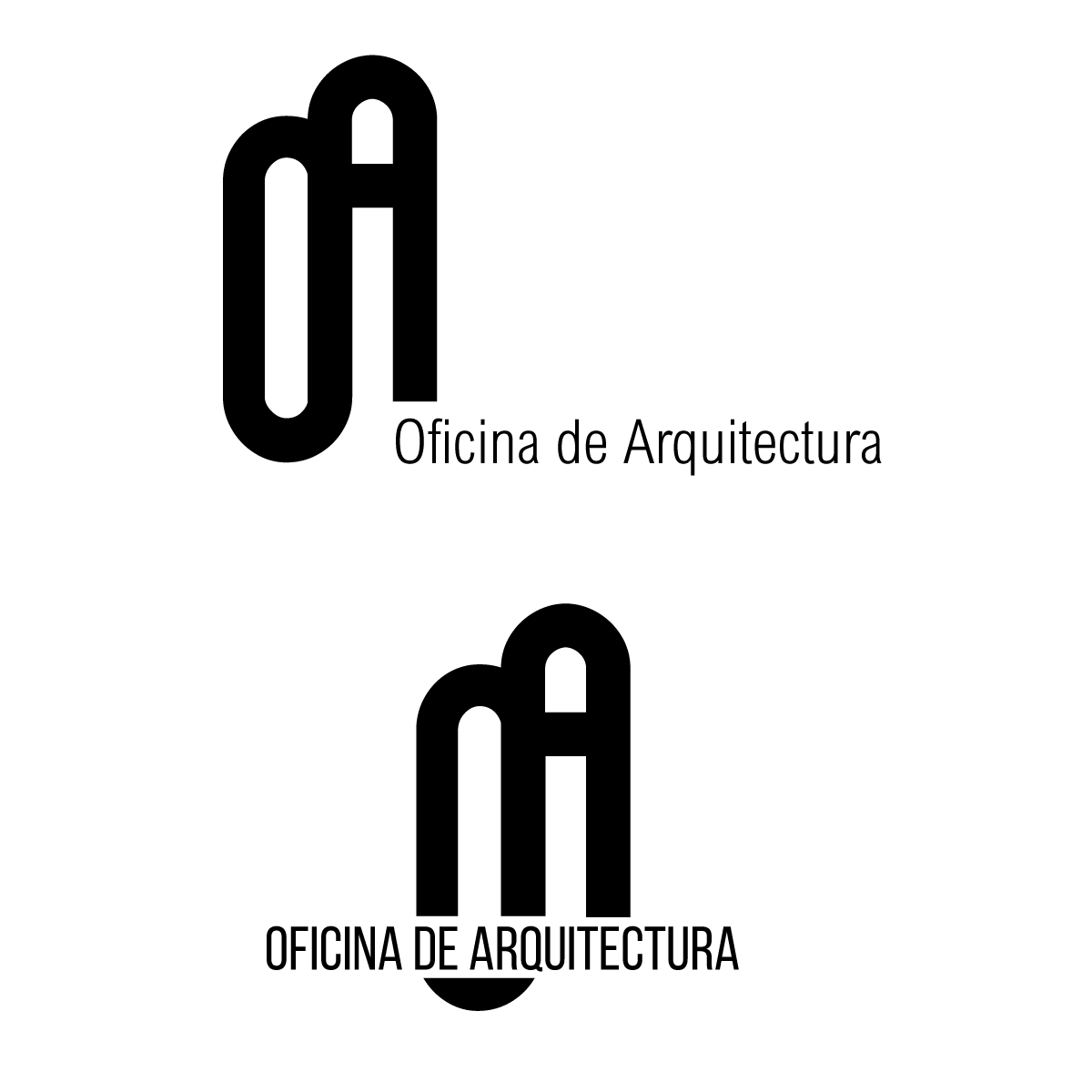 Logo Design by mariuscimpoies for Oficina de Arquitectura - J.G.A.B. Arquitectos Associados, Lda - 517405334 | Design #30161305