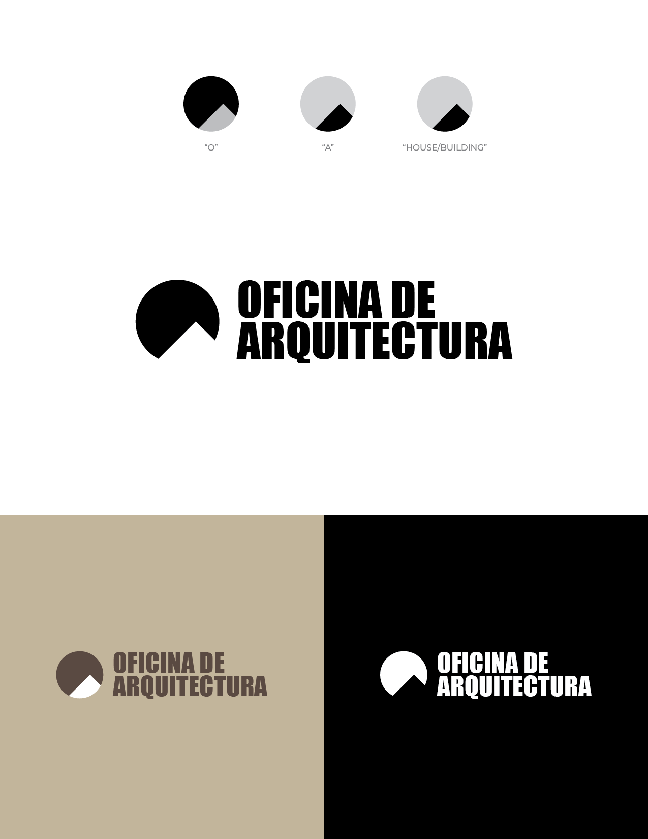 Logo Design by Filo F for Oficina de Arquitectura - J.G.A.B. Arquitectos Associados, Lda - 517405334 | Design #30155581