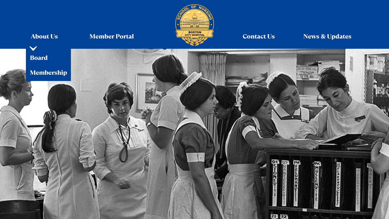 Web Design by Say Cheese Digital Design for Boston City Hospital School of Nursing | Design #30175348