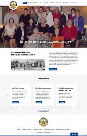 Web Design par pb pour Boston City Hospital School of Nursing | Design : #30162514