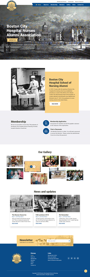Diseño Web por nzdesigners para Boston City Hospital School of Nursing | Diseño: #30186894