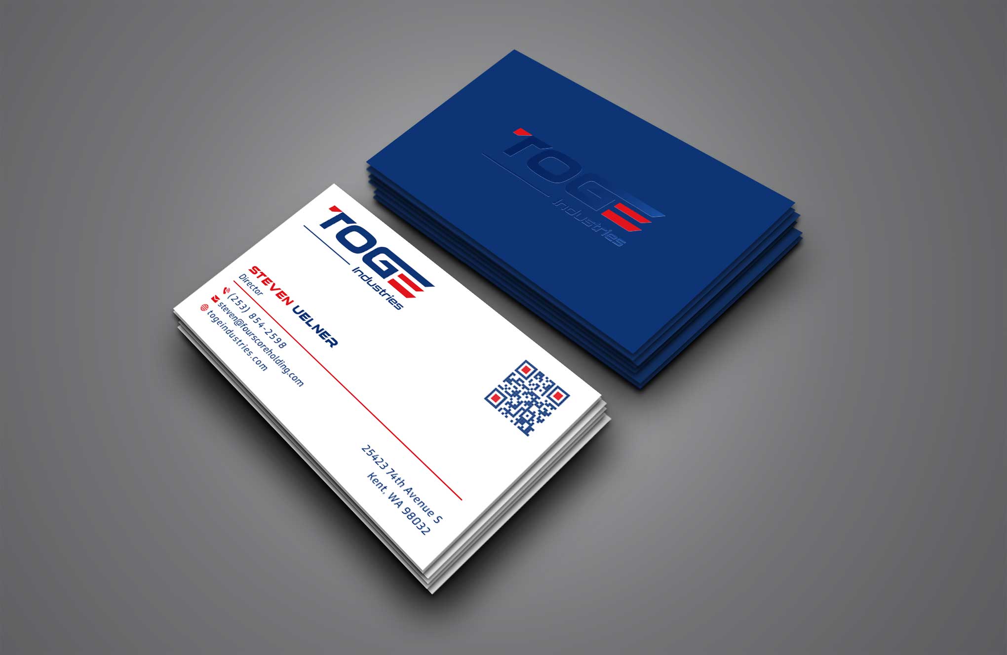 Business Card Design by Creative Moon Design for Fourscore Holding Inc | Design #30170183
