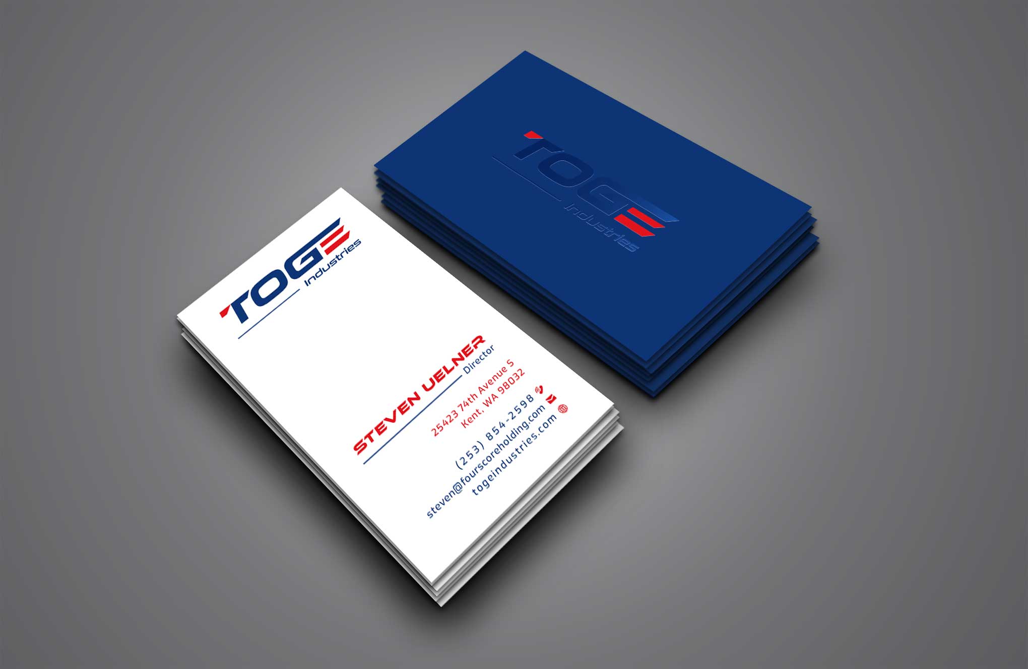 Business Card Design by Creative Moon Design for Fourscore Holding Inc | Design #30170185