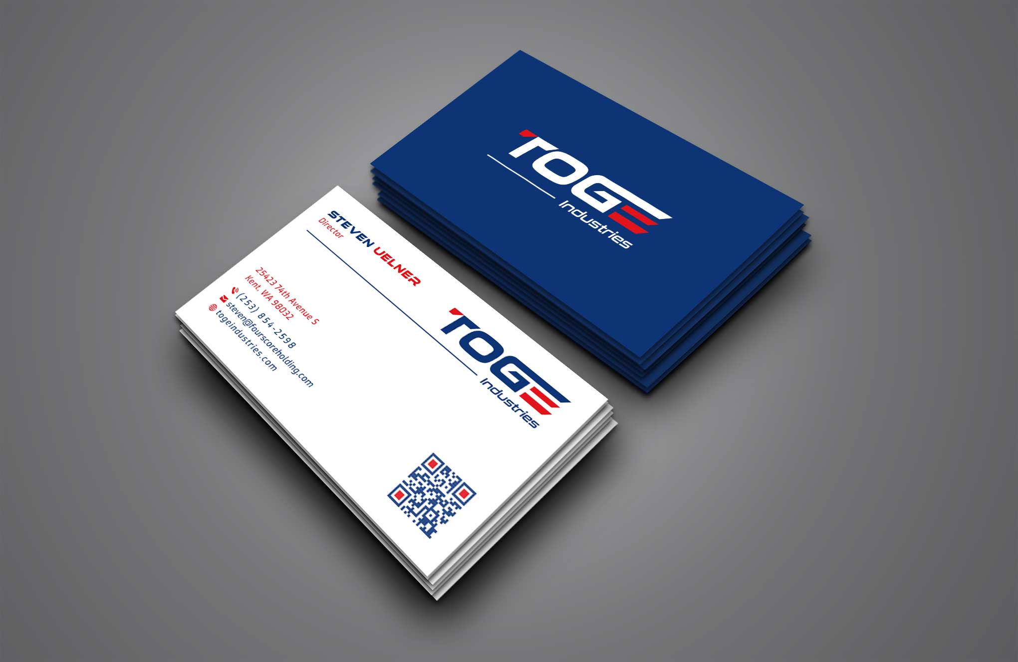 Business Card Design by Creative Moon Design for Fourscore Holding Inc | Design #30170186