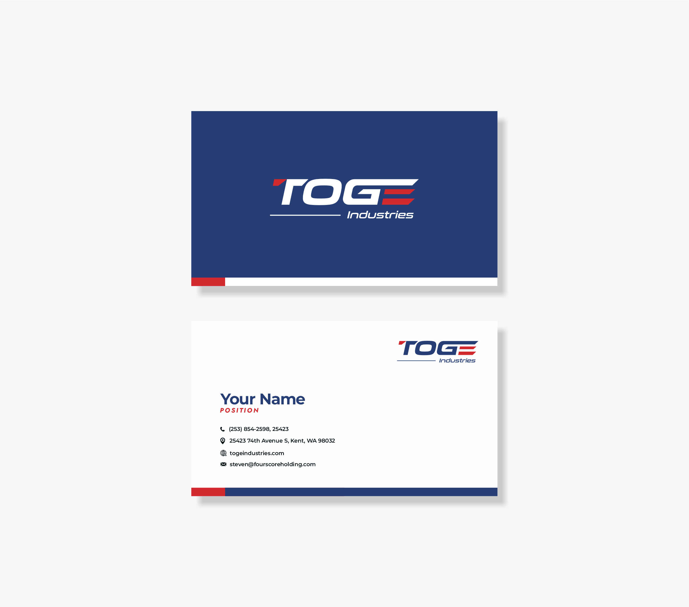 Diseño de Tarjeta de Presentación por Design by Nilahm para Fourscore Holding Inc | Diseño #30184880