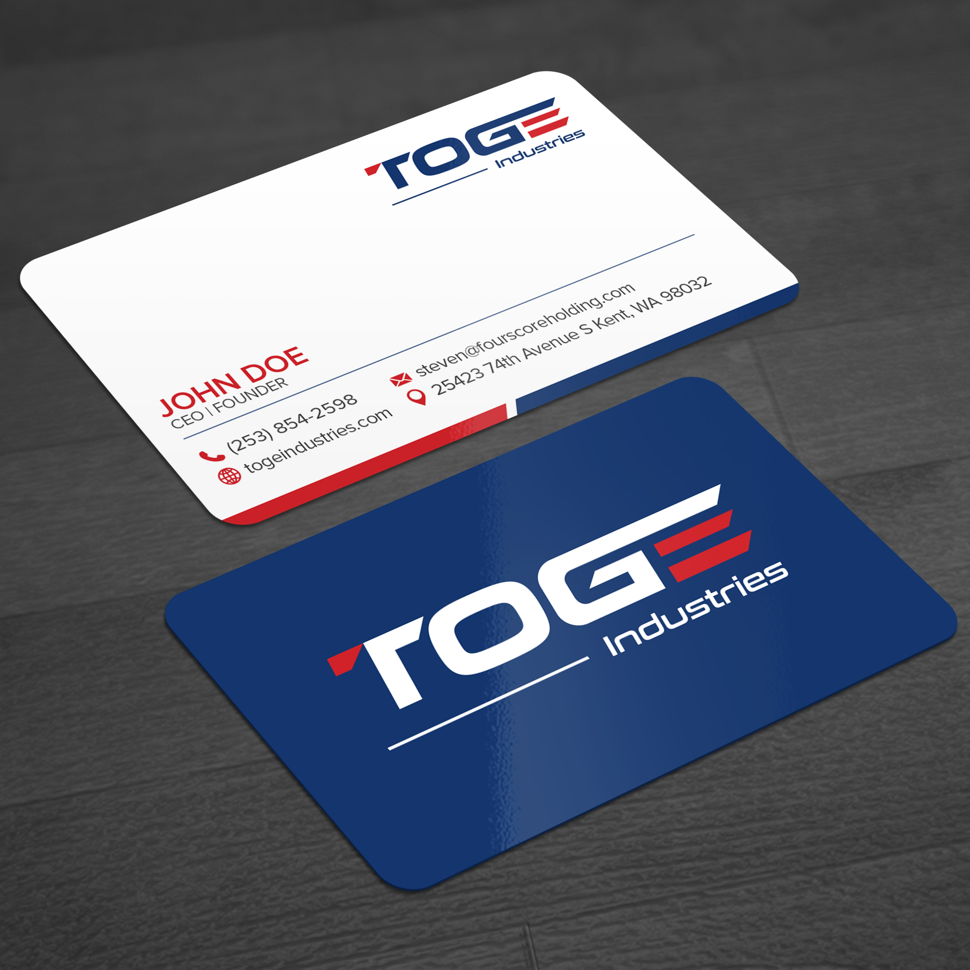 Business Card Design by WellDesign for Fourscore Holding Inc | Design #30158362