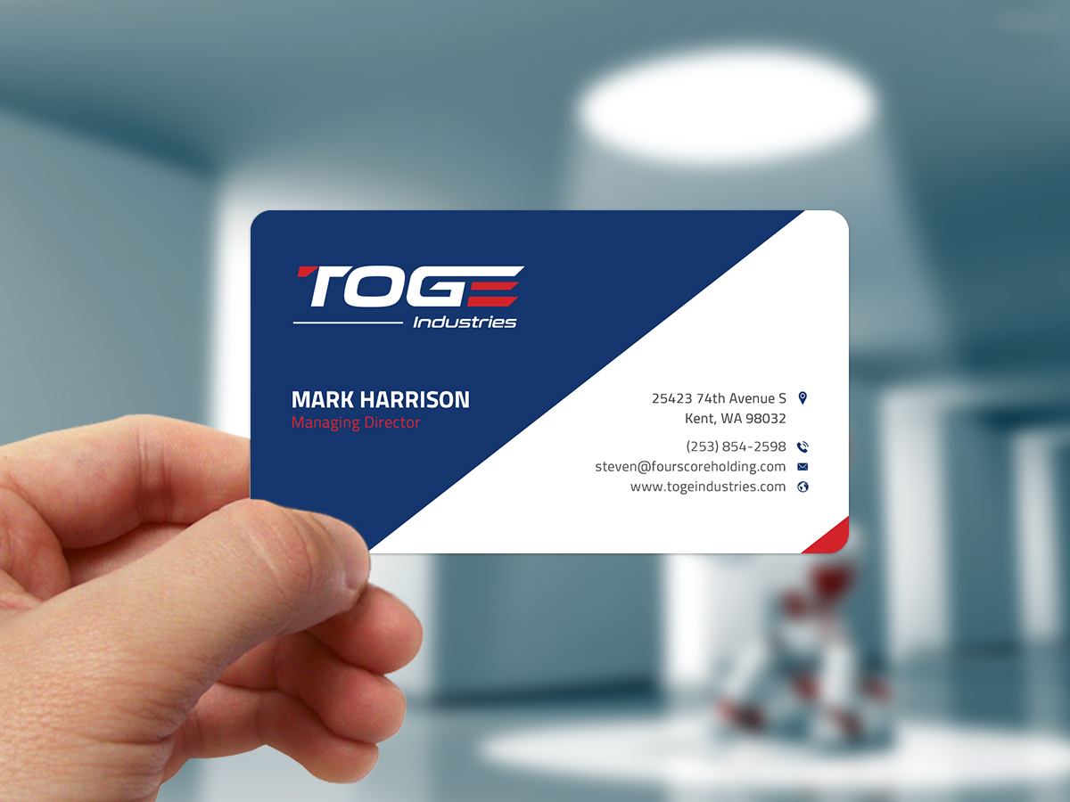 Business Card Design by Sun Moon Graphic Designer for Fourscore Holding Inc | Design #30157944