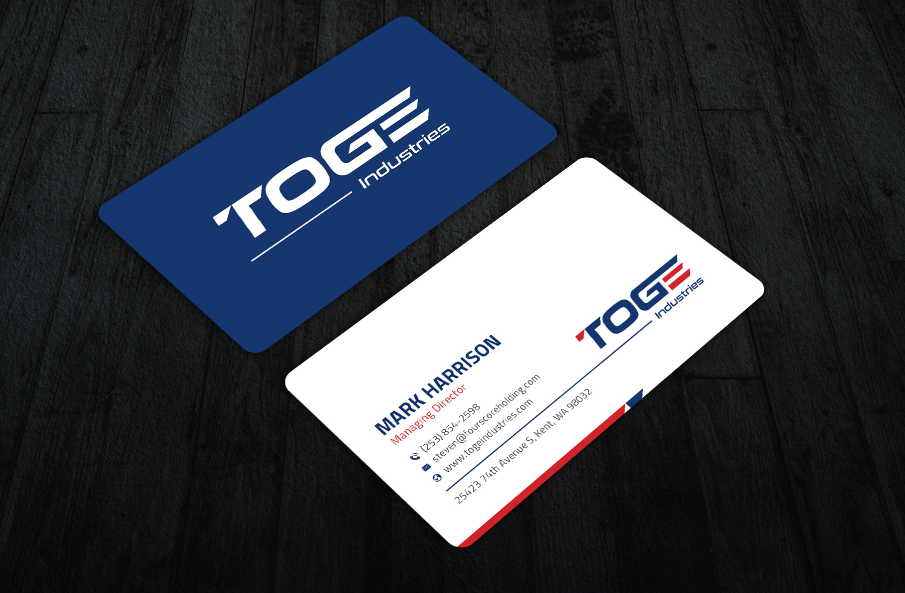 Business Card Design by Sun Moon Graphic Designer for Fourscore Holding Inc | Design #30157945