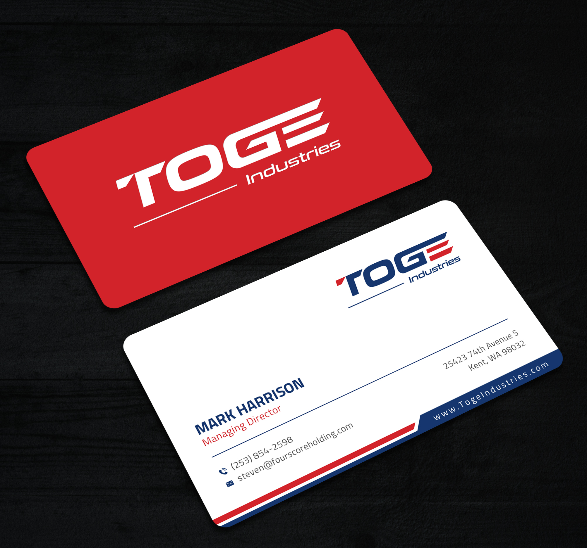 Business Card Design by Sun Moon Graphic Designer for Fourscore Holding Inc | Design #30157948