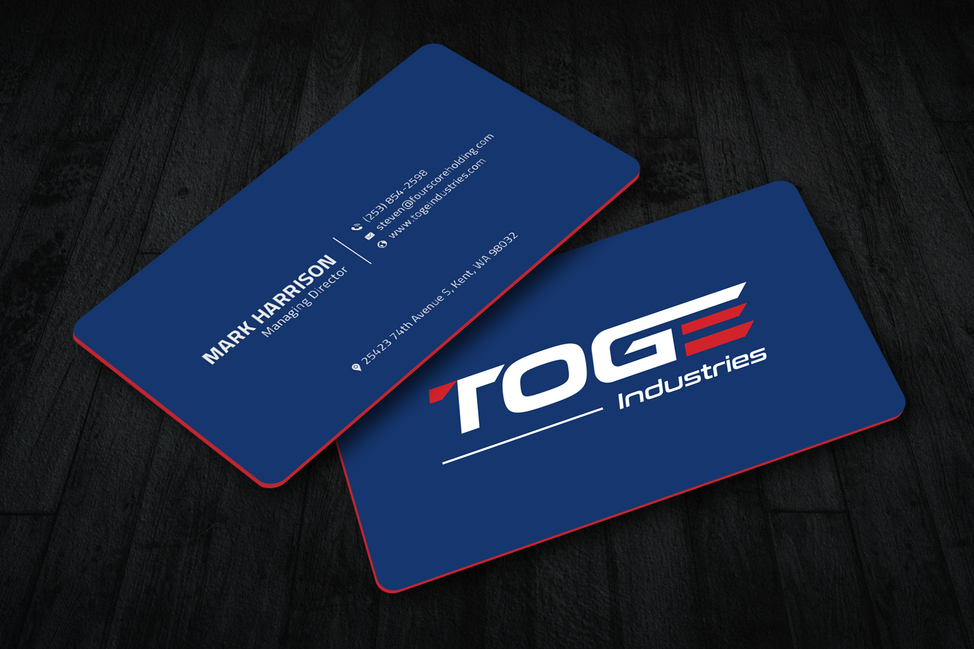 Business Card Design by Sun Moon Graphic Designer for Fourscore Holding Inc | Design #30157954
