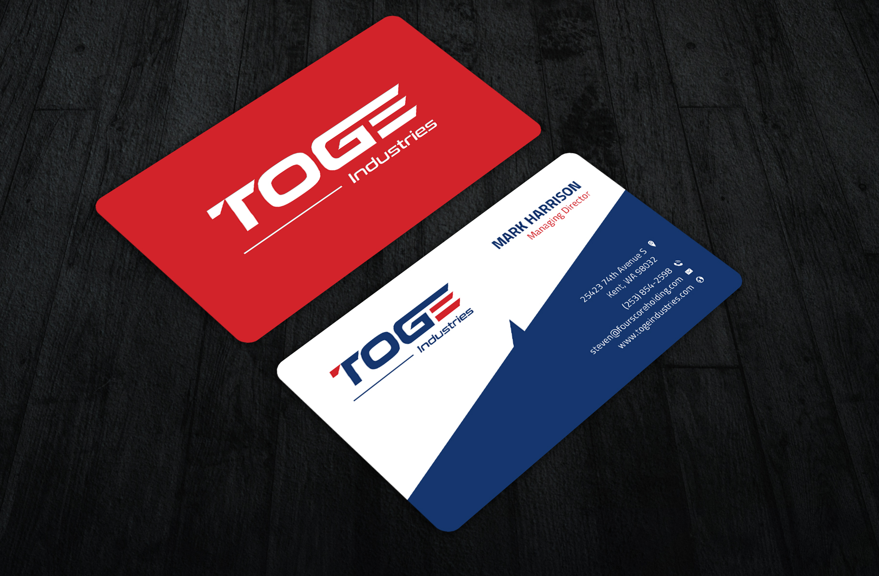 Business Card Design by Sun Moon Graphic Designer for Fourscore Holding Inc | Design #30171863
