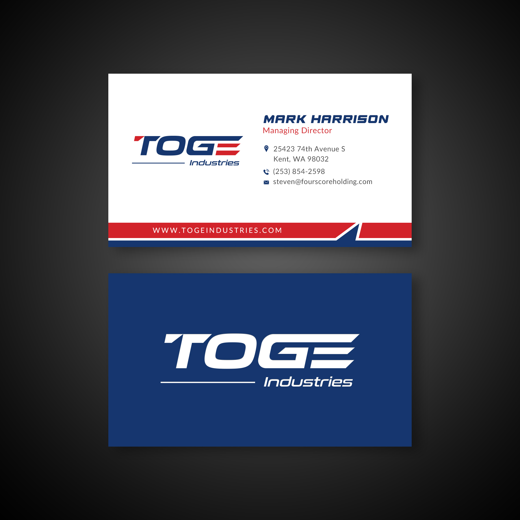 Business Card Design by Sun Moon Graphic Designer for Fourscore Holding Inc | Design #30175064