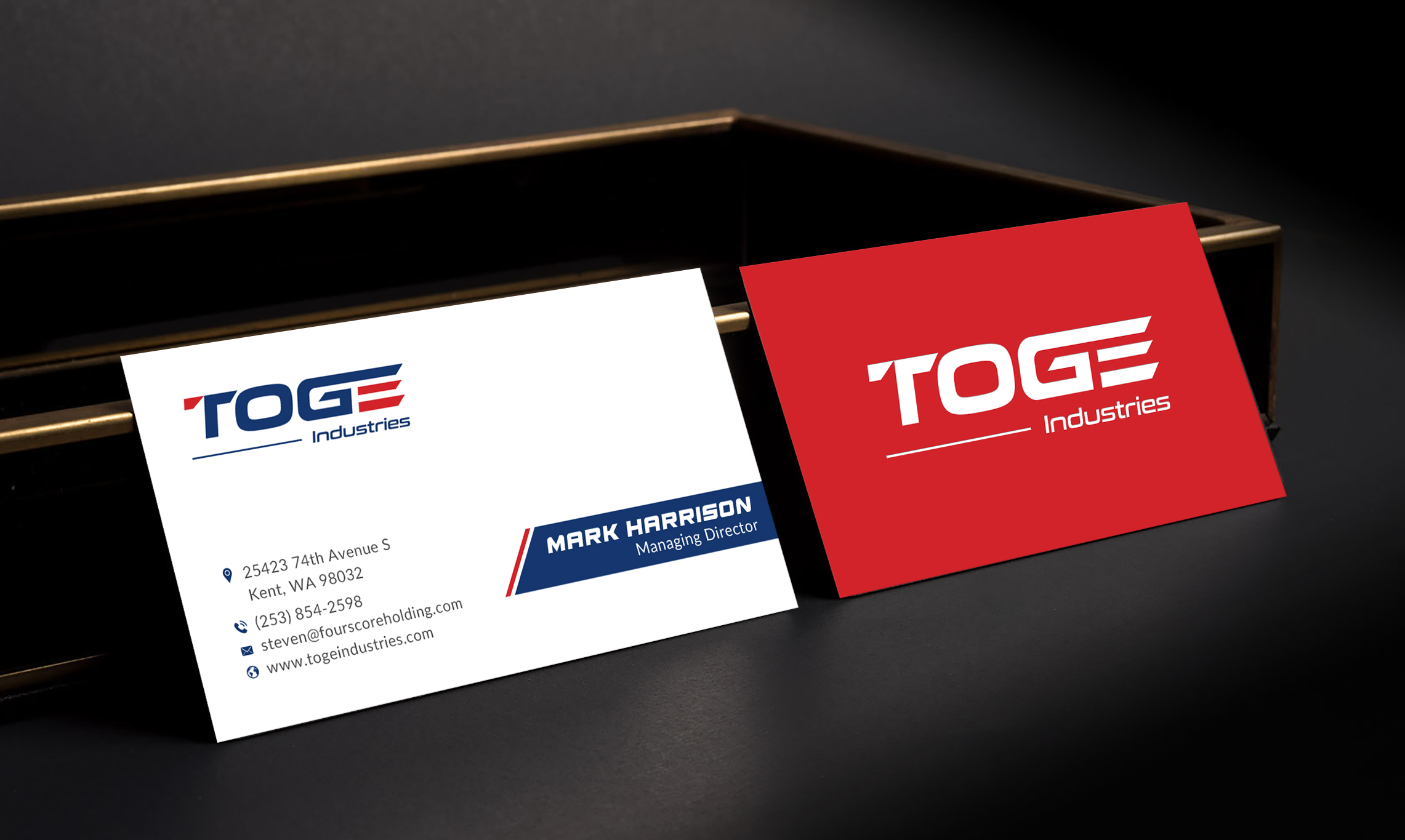 Business Card Design by Sun Moon Graphic Designer for Fourscore Holding Inc | Design #30182035