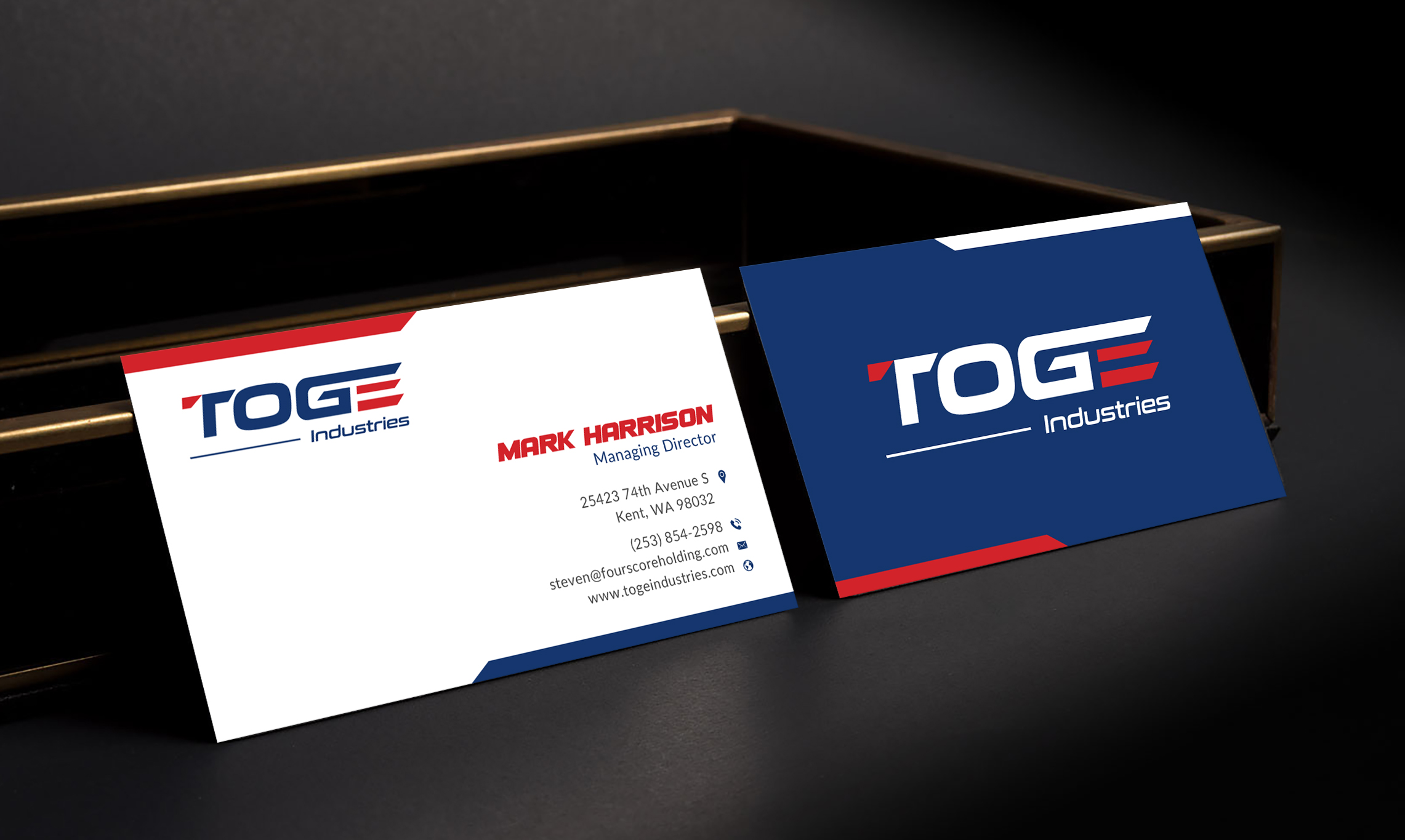 Business Card Design by Sun Moon Graphic Designer for Fourscore Holding Inc | Design #30182036